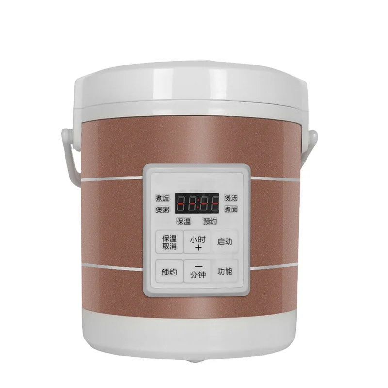 12V 24V mini rice cooker 1.6L car trucks electric soup porridge cooking machine Travel Portable Soup Pot Cooking Pot