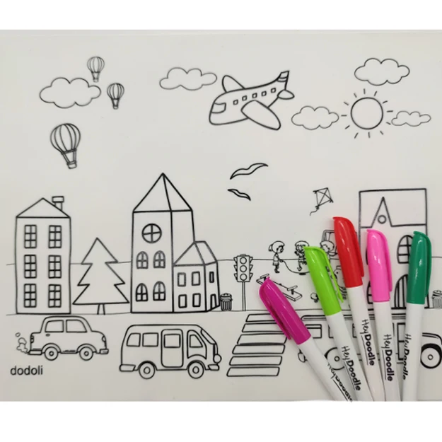 Hot Selling Baby Non-slip Silicone Heat Resistant Placemat Table Mat