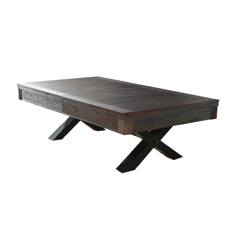 
Modern Design Multi Function Game Table 7ft 8ft Dining Billiard Table Slate Pool Table Solid Wood Stainless Steel 