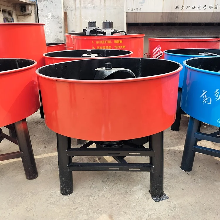 Pan Type Concrete Mixer Horizontal Stirrer Mixer 7.5kw Cement Pan Mixer