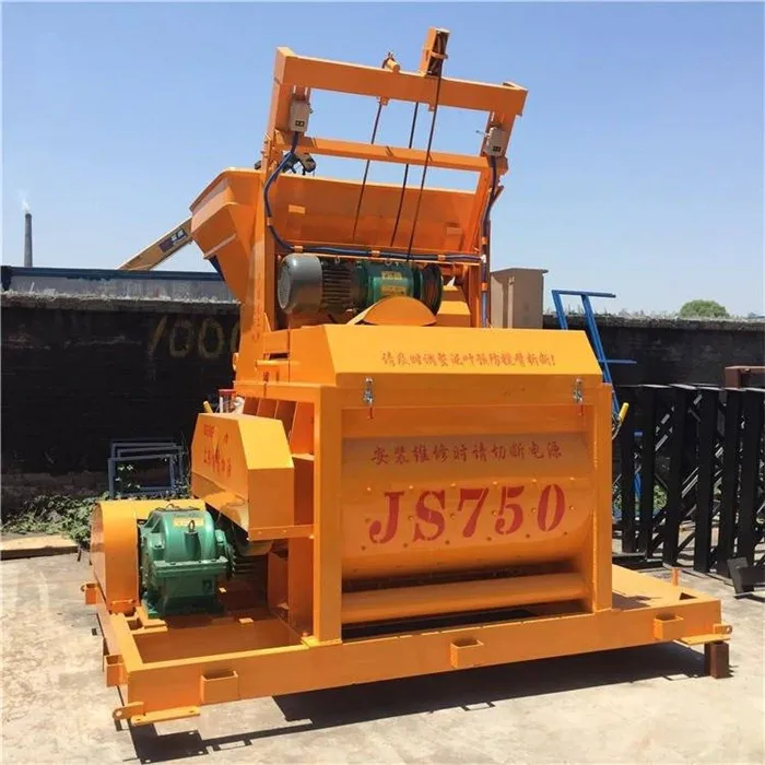 hot selling js1500 concrete mixer twin shaft horizontal concrete mixer 25m³/h capacity horizontal double shaft