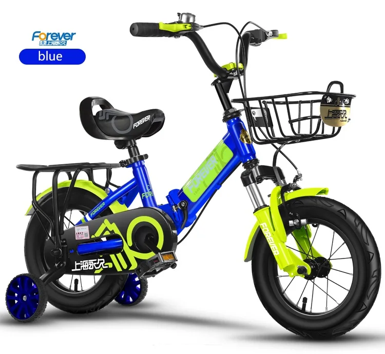 shanghai forever 14 inch steel frame kids bike with training wheels children bicycle