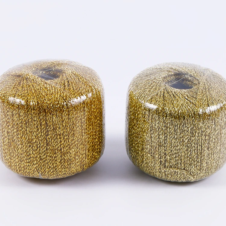 High Tenacity Mo-type Yarn Hand knitting yarn sewing thread China metallic thread Metallic Glitter Yarn silver thread