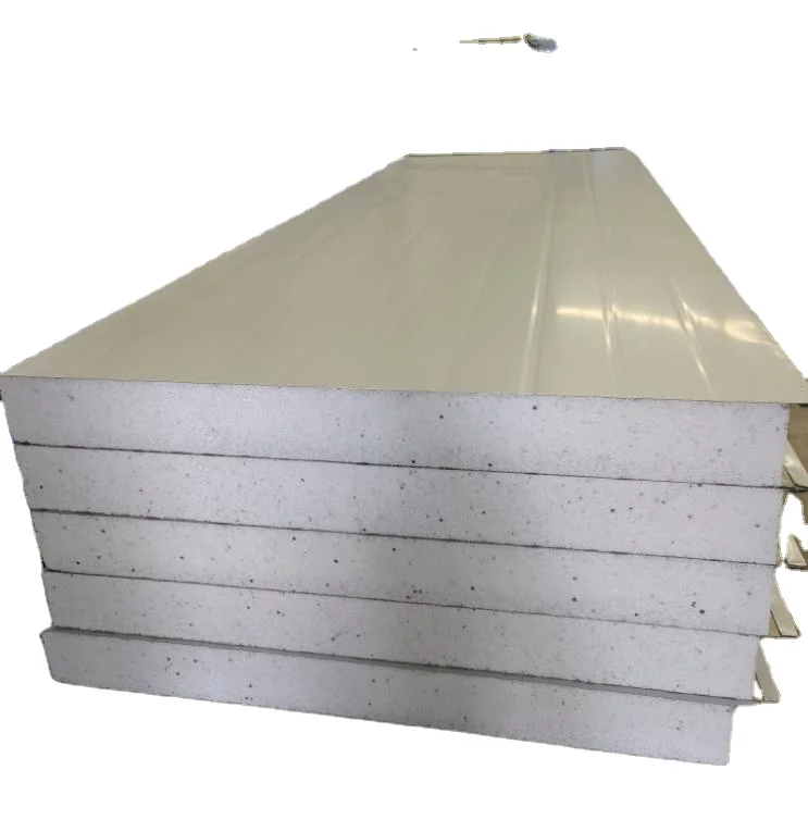 Polyurethane Pur Pir Puff Insulated 3 Layers Sandwich Panels/Sheets For Ceiling Wall Of Cold Room Mineral Wool Panels