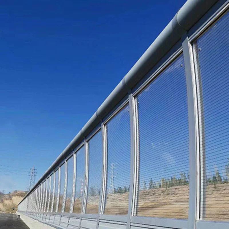 High Quality Transparent Acrylic Noise Barrier Sheet Road Outdoor Noise Fencing Wall