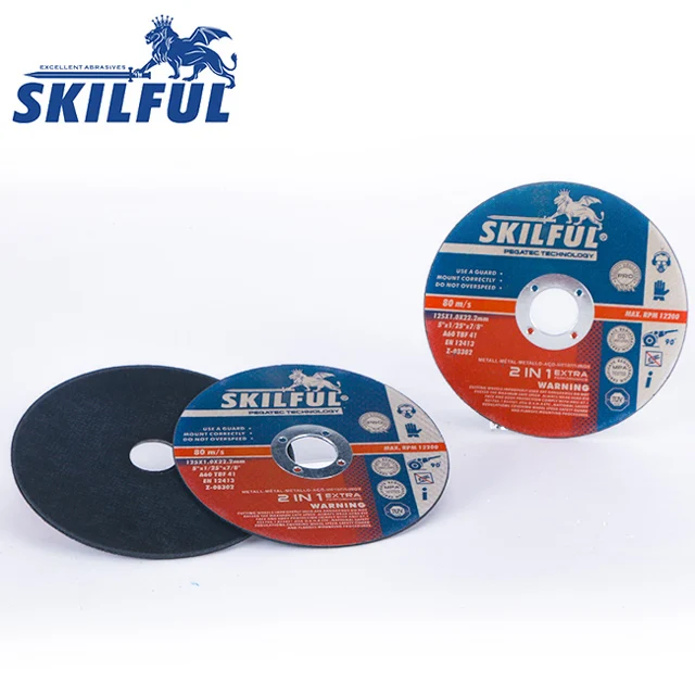 SKILFUL 5 Inch 125x1x22.2mm High Speed Cutting Wheel Abrasives Metal Grinding Discs