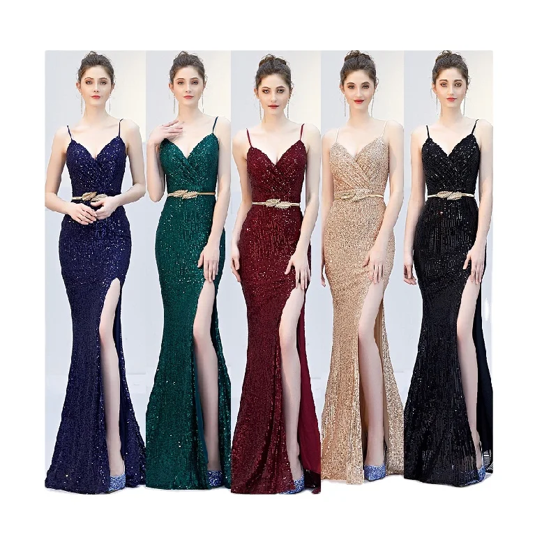 Сексуальное женское вечернее свадебное платье без рукавов с V-образным вырезом и открытой спиной