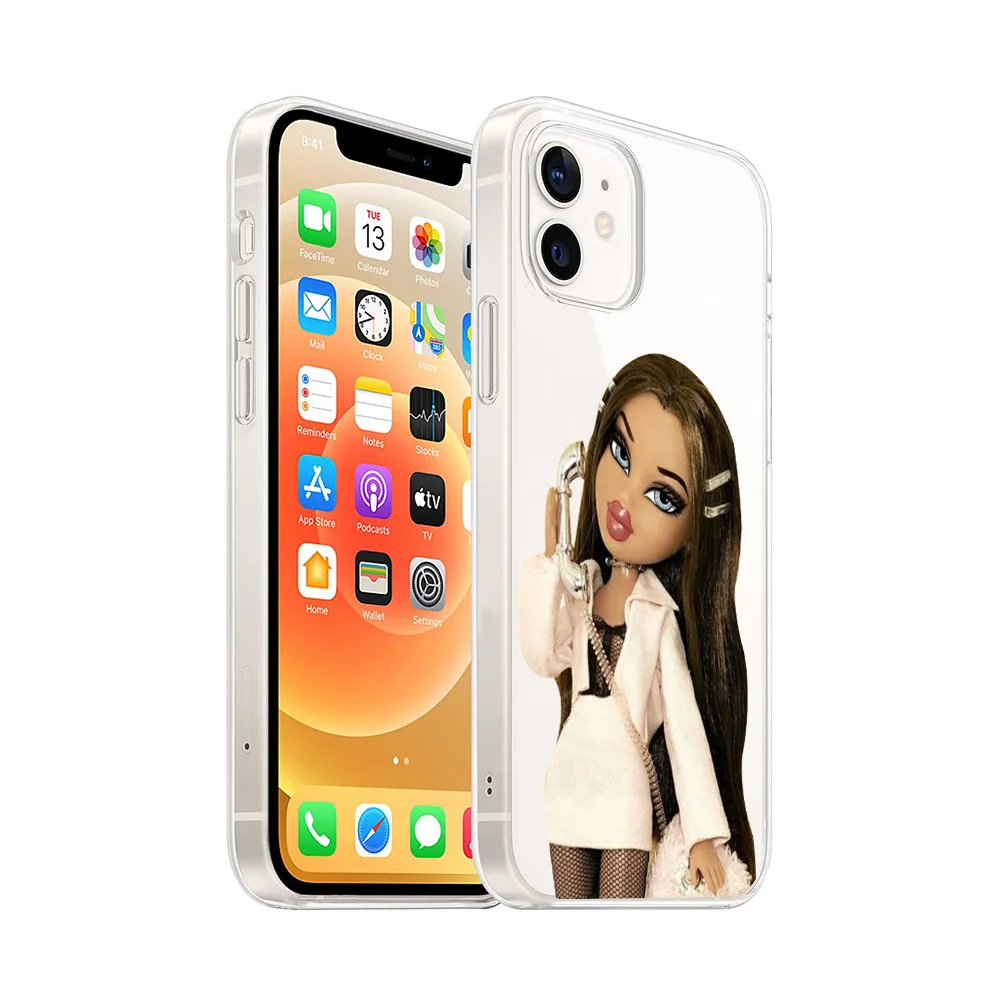 HOT SELL Phone Case For Iphone 14 13 12 11 8 7 6 Plus Xs Xr Cute Girl Princess Cellphone Accessories Iphone 14 Pro Max Cell Phon