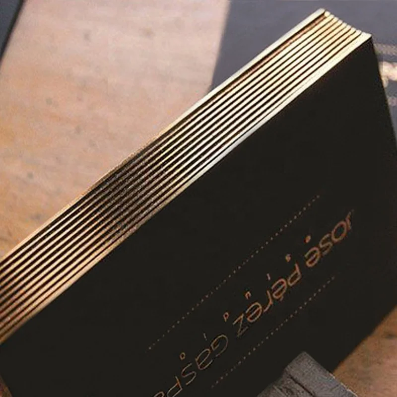 700gsm black card digital business card Gold border black card high-grade business card printing, gold foil,embossing