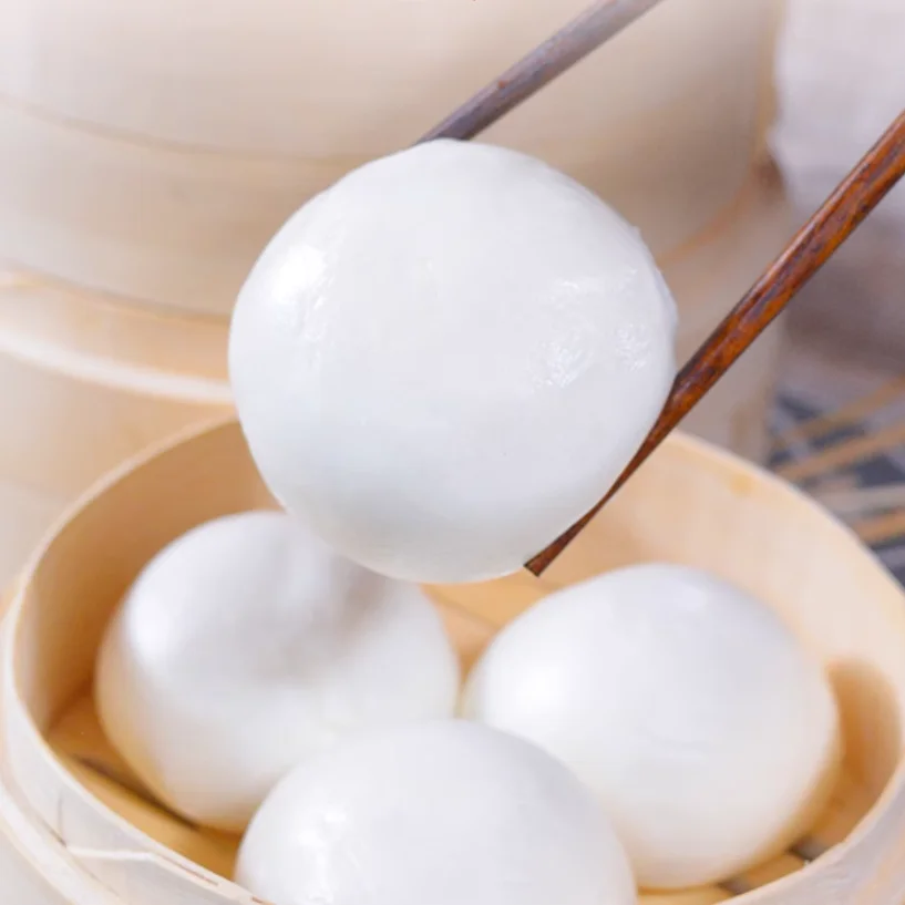 Chinese Frozen Steamed Bun Stuffed with Lotus Seed Paste Cantonese Style Lotus Paste Bun