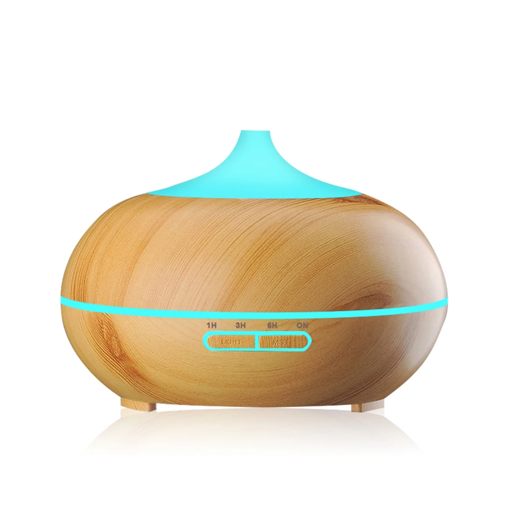 
Wholesale 550 ml Electric Aromatherapy Purifier Essential Oil Wood Aromatic 7 Led Color Air Humidifier Aroma Diffuser 