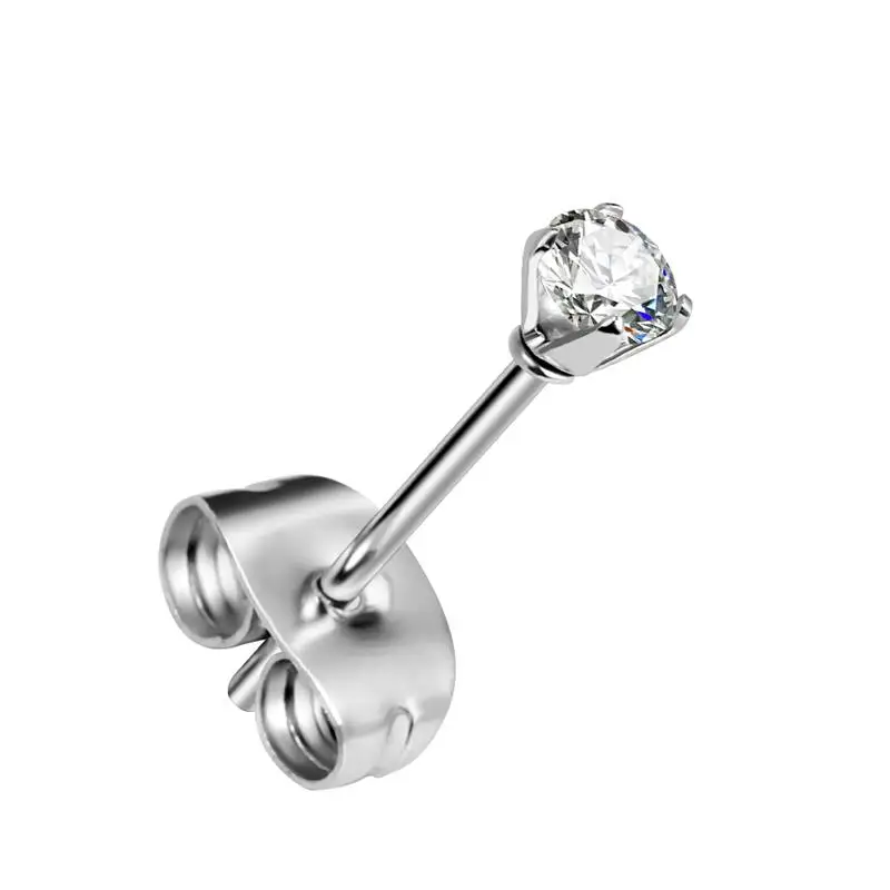 Серьги-гвоздики из Титана Для Пирсинга Ушей набор четырех закрепок круглые серьги с