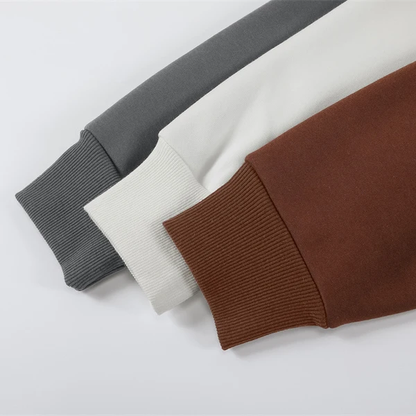 500g Custom Logo Streetwear Blank Heavy Pull Over Black Hoodies Cotton Plain Heavyweight Oversized Cropped Hoodie Men