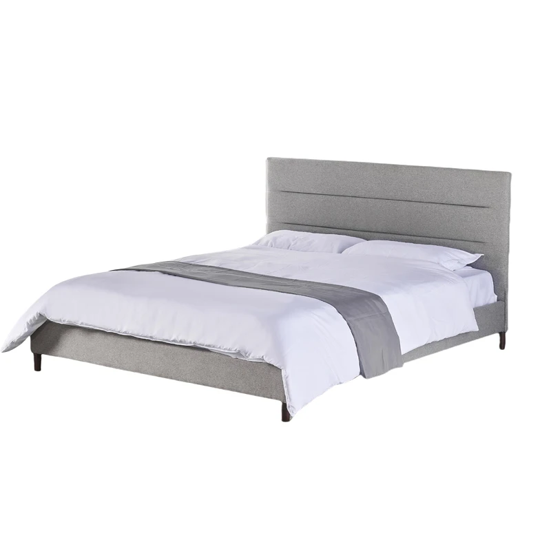 Home furniture king queen size bed frame with upholstered and headboard