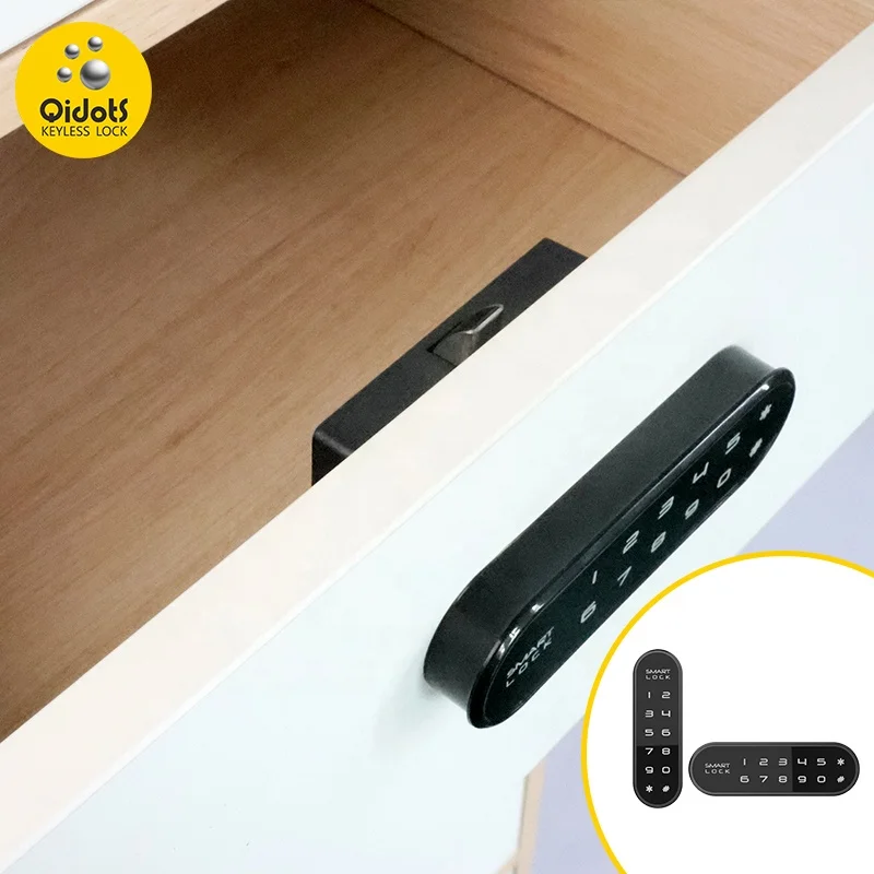 Qidots F155 Digital Fingerprint locker lock cabinet lock with password for steel safe case