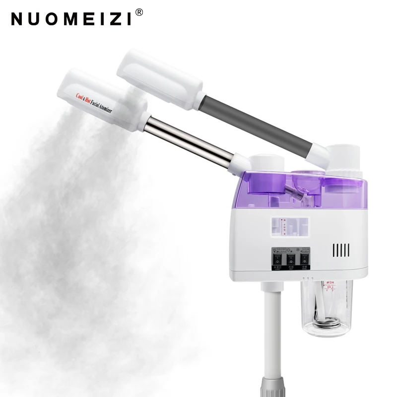 Double tube cold and hot spraying machine beauty salon spa facial steam machine