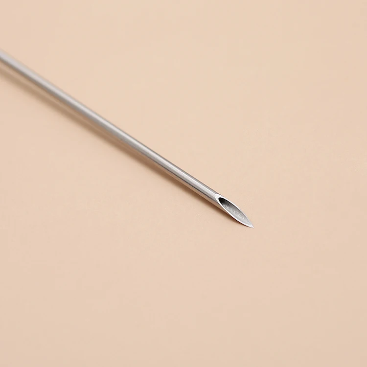 Straight 17G 70mm Length Purple Thin Wall PP PC Surgical Medical Use Disposable Introducer Needles