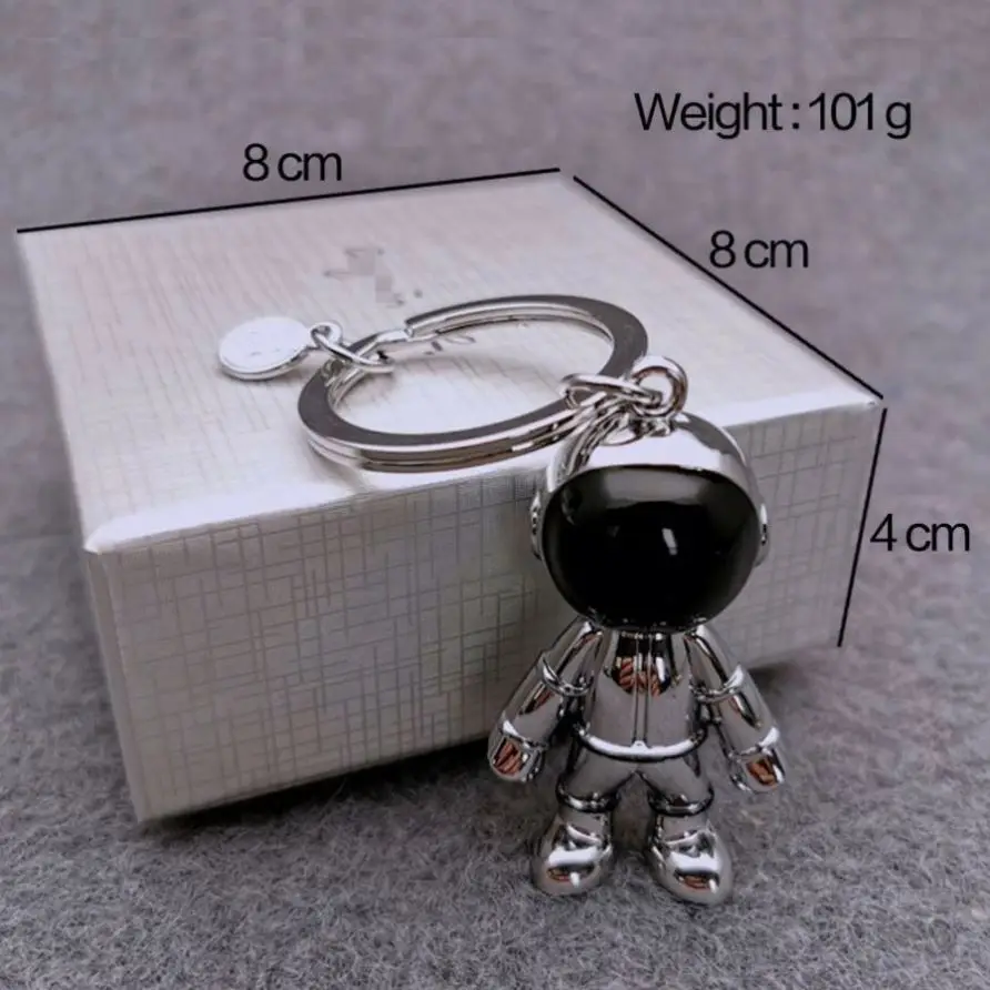 Factory No Moq Wholesale 3D Souvenir Keyring Bulk Creative Astronaut Key Chain