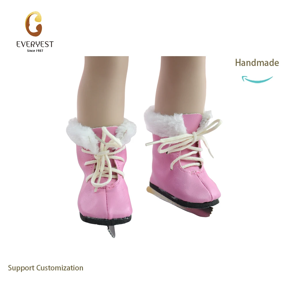 New 60cm American Doll Accessory Short Boots Multifunctional 18 Inch Girls Doll Snow Skates For Baby Shoes