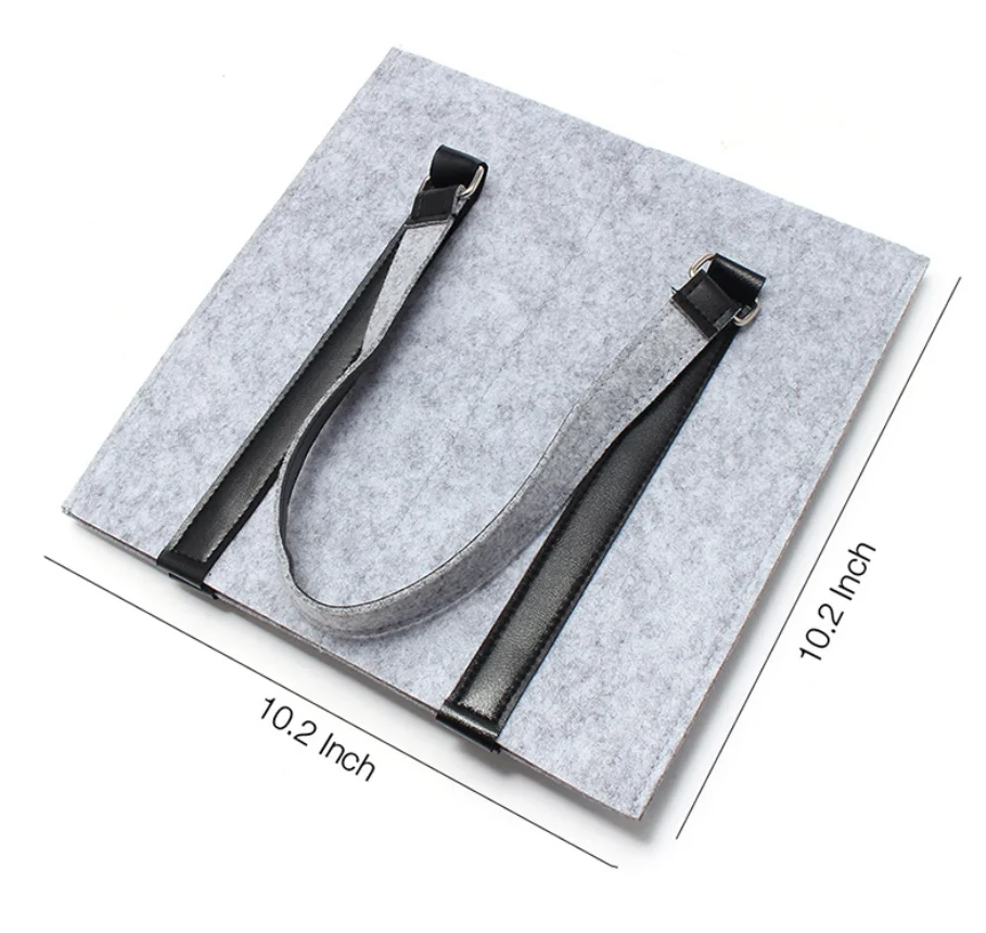 Складная сумка для переноски винной бутылки из войлока