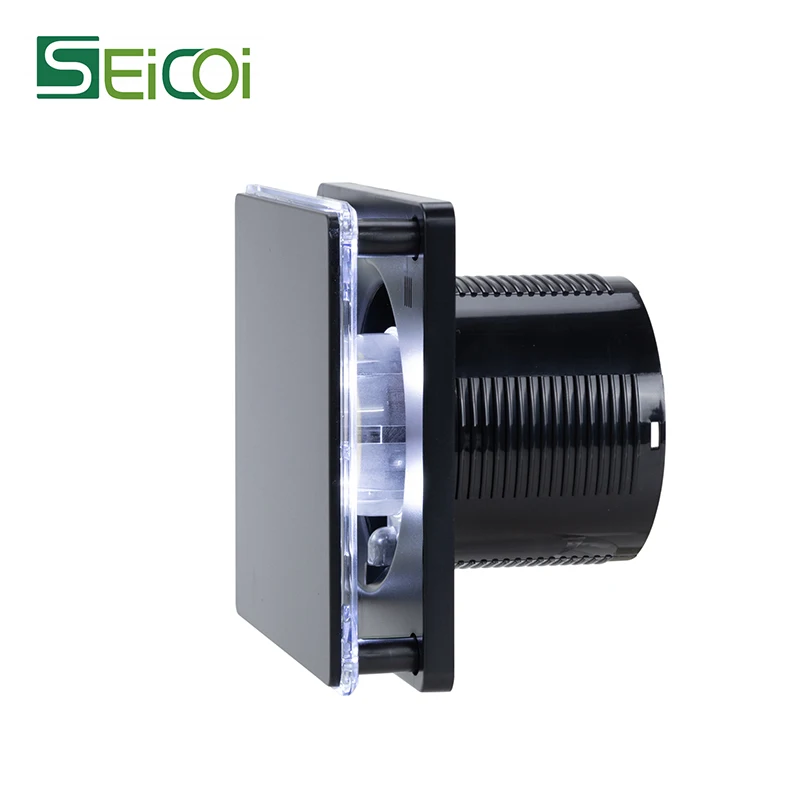 Сертификация CE настенный вытяжной вентилятор для ванной комнаты дизайн панели из нержавеющей стали бесшумный таймер водонепроницаемый