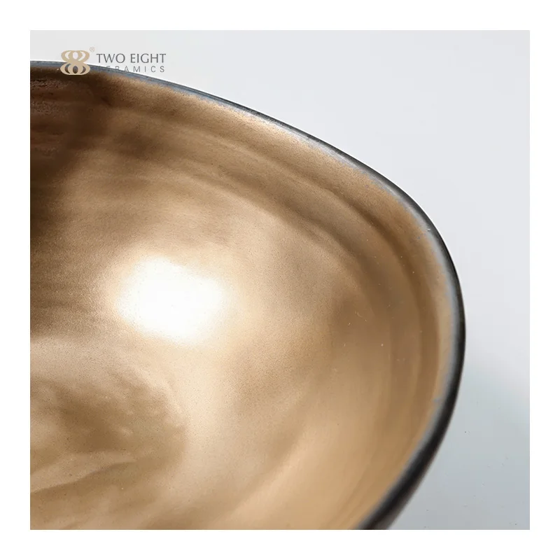 Luxury Gold Porcelain Dishes & Plates European Nordic Rustic Ceramic Mug Wedding Soup Bowl China Dinnerware Sets 24