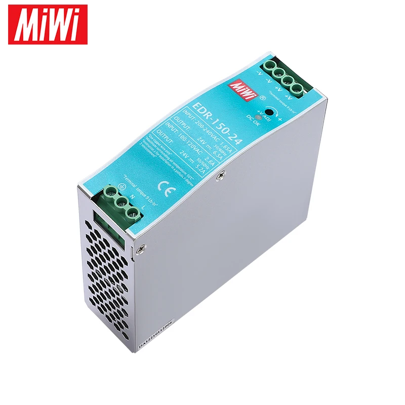 EDR-150-24 24 В светодиодный din-рейка импульсный источник питания трансформатор переменного тока в постоянного
