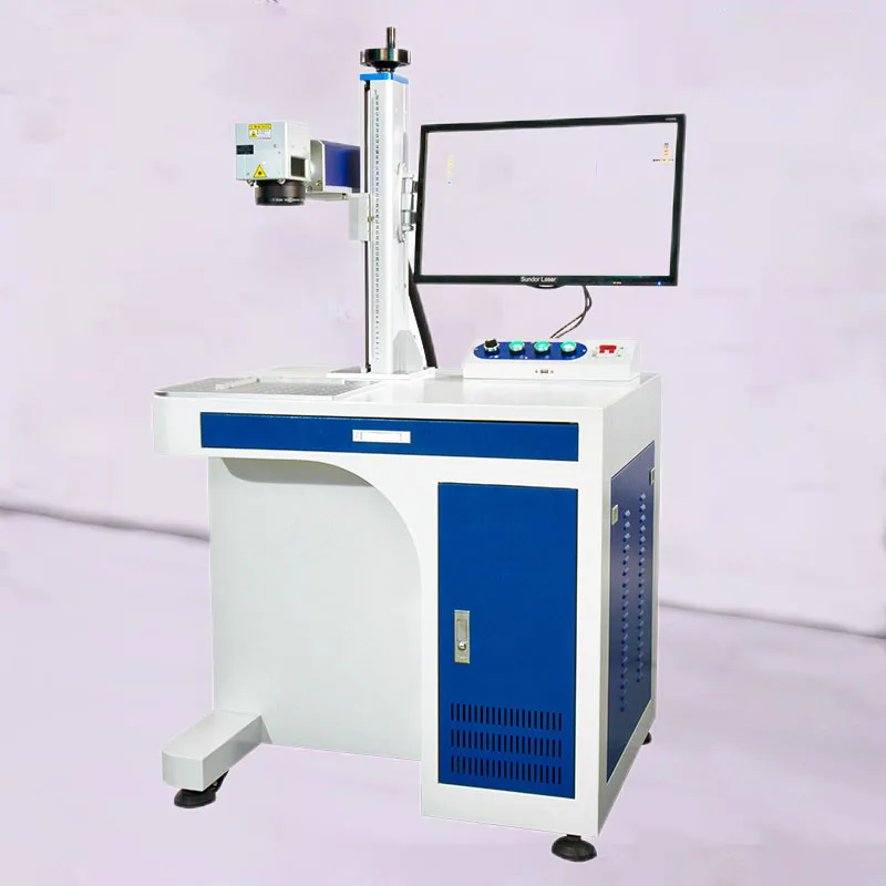 High Quality and Accuracy Handheld Desk Type Fiber Laser Marking Machine for Metal Hard Materials