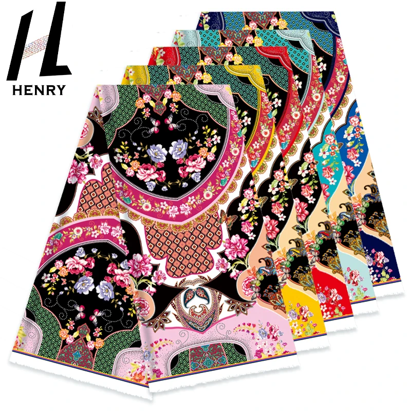 Three-dimensional graphics solid color background pattern edge 100%polyester fabric for lady dress