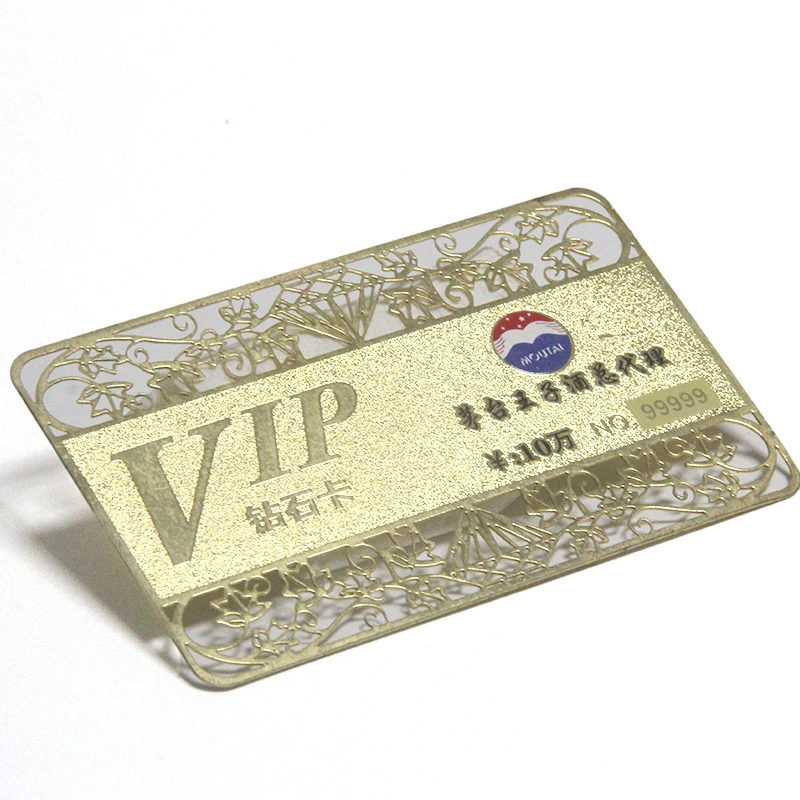 Высококачественная фабричная распродажа высококачественных и высококачественных продуктов с текстурой, металлическая карточка с защитой от складывания