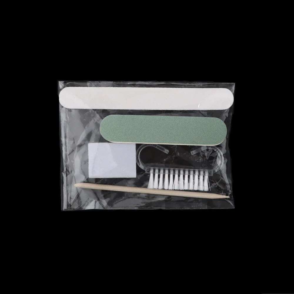 5pcs/set Nail File Sticker Brush Sanding Block Buffer Professional Disposable Nail Tool Manicure & Pedicure Set