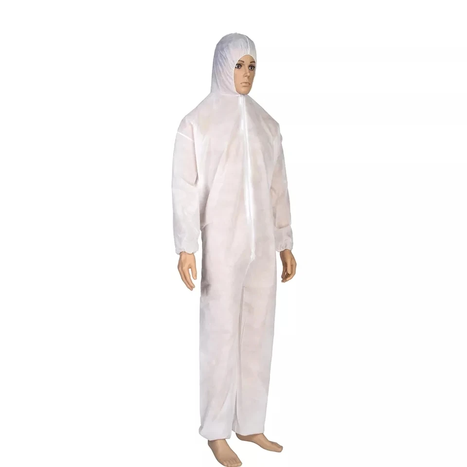 Fabric Passed Level 4 Protection High Quality Overall PPE Suit Full Body Protective Disposable Coveralls Adult CE White EOS SF