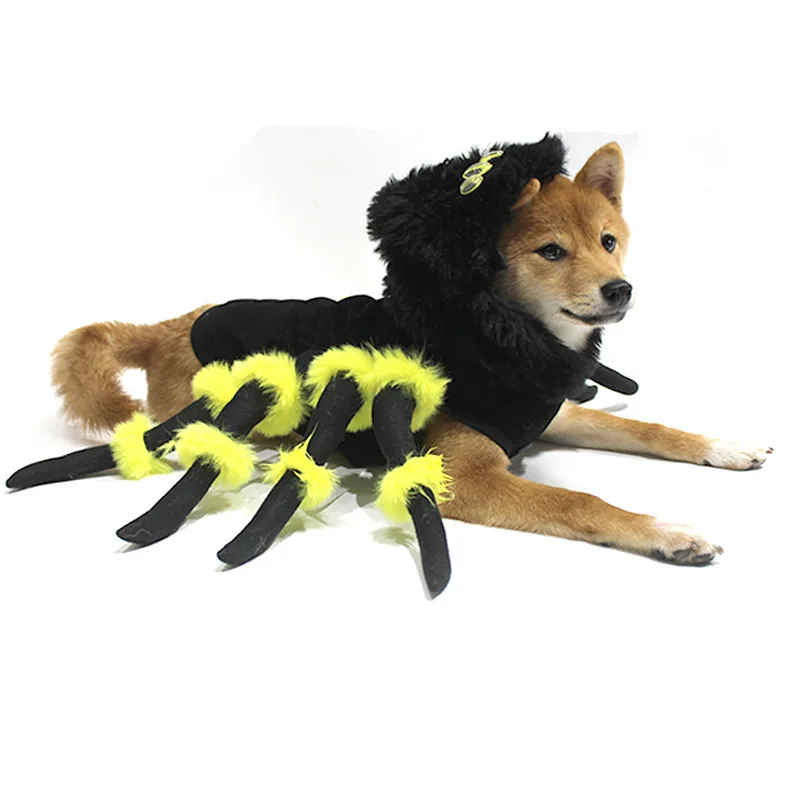 2024 New Christmas Clothes for Dog Pet Spider Transformation Costume Cosplay Dog Halloween Funny Dog Clothing Costumes