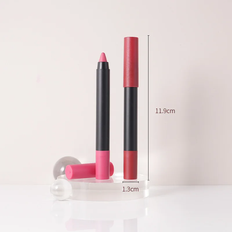 OEM Custom Logo Matte Pink Lipliner Pencil Long Lasting Waterproof creamy vegan private label Long Lasting water proof lip liner