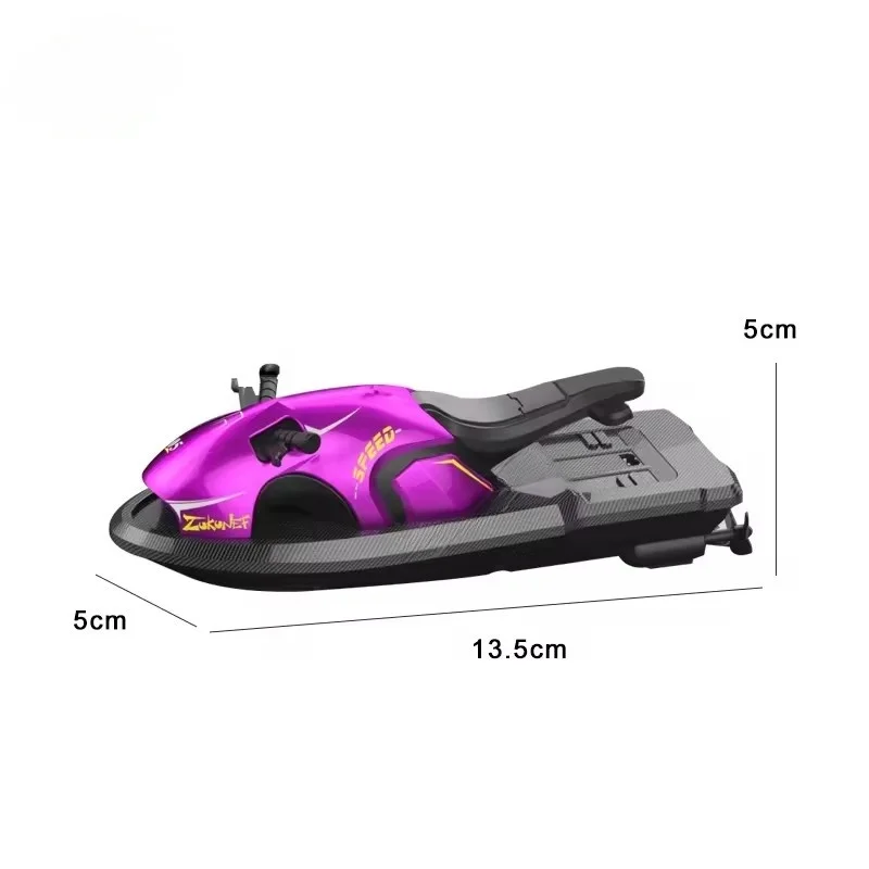 Speedboad Wave Speeder Rc Toy For Children, Plastic Powerful Cool Outdoor Pool Sea Watercraft Remote Control Motorboat