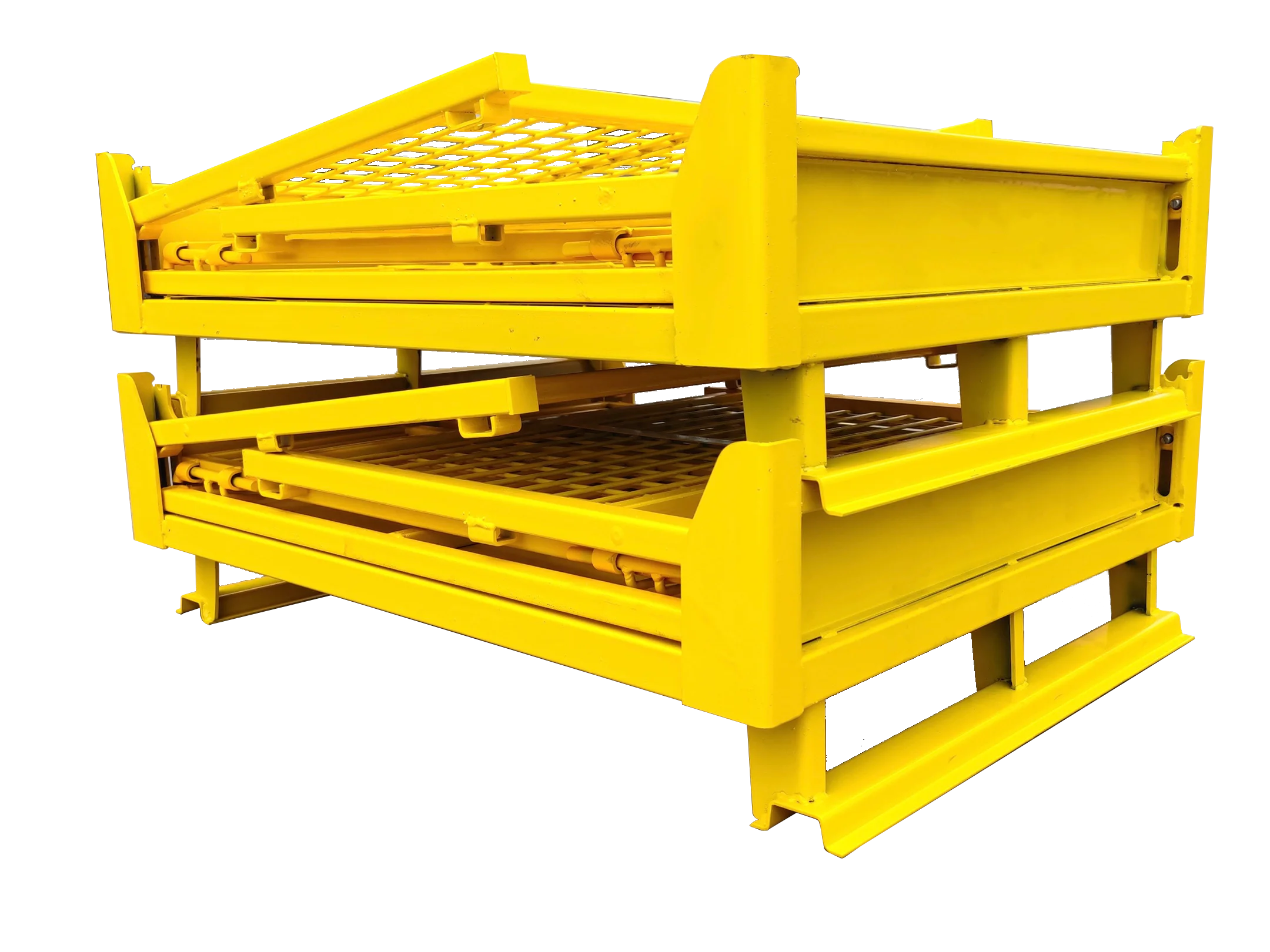 Q235 Material Heavy 1200kg Best Quality Warehouse Pallet Collapsible Metal Storage Rack Storage Cage Wire Mesh Container Pallet