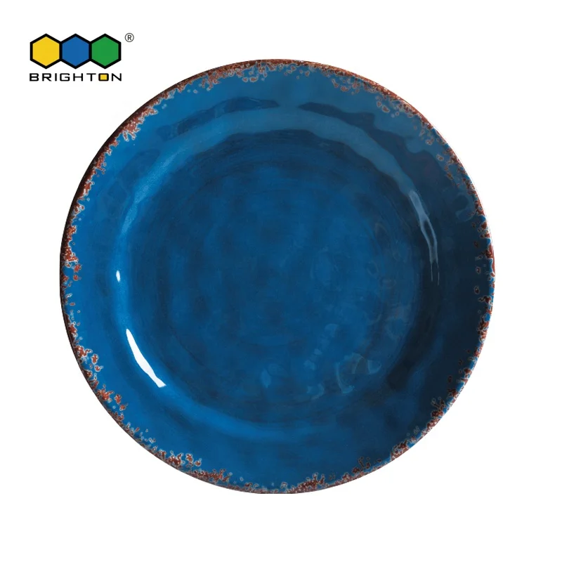 Strong Anti-Stain Ability and EU regulation approved Melamine 11 inch Dinner Plate eco-friendly products for promotion