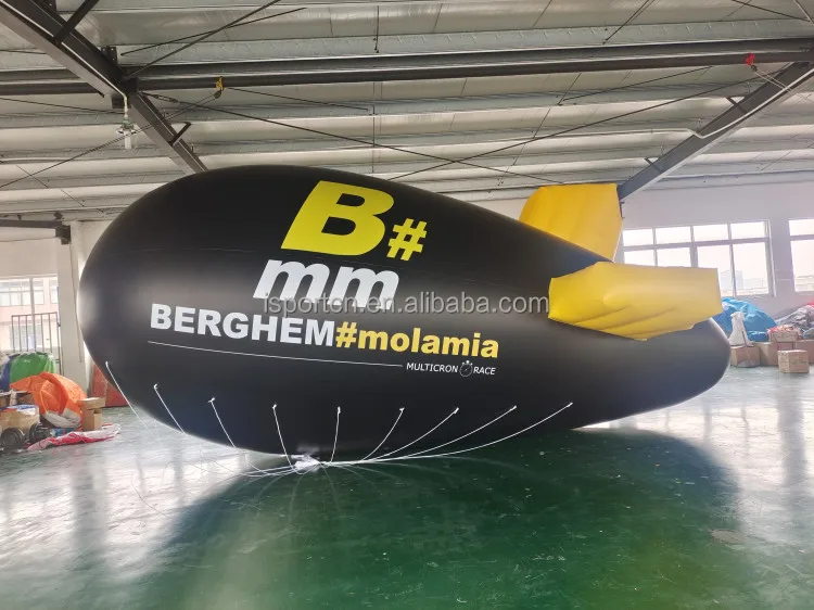 Custom made inflatable pvc airship/helium blimp outdoor/zeppelin /inflatable blimp for sale