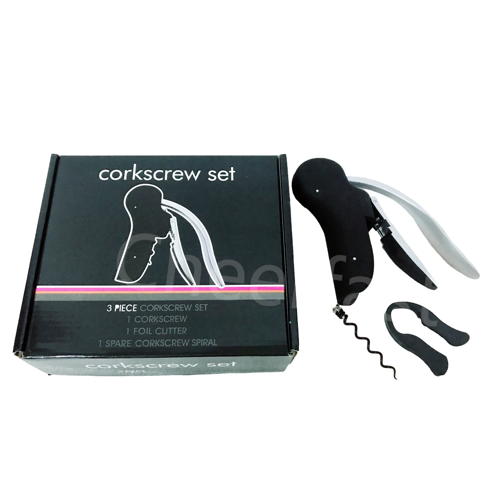 Promotional Goose Stainless Steel Red Wine Bottle Cork Screw Opener Corkscrew And Corkscrew Needle And Corkscrew Bunny