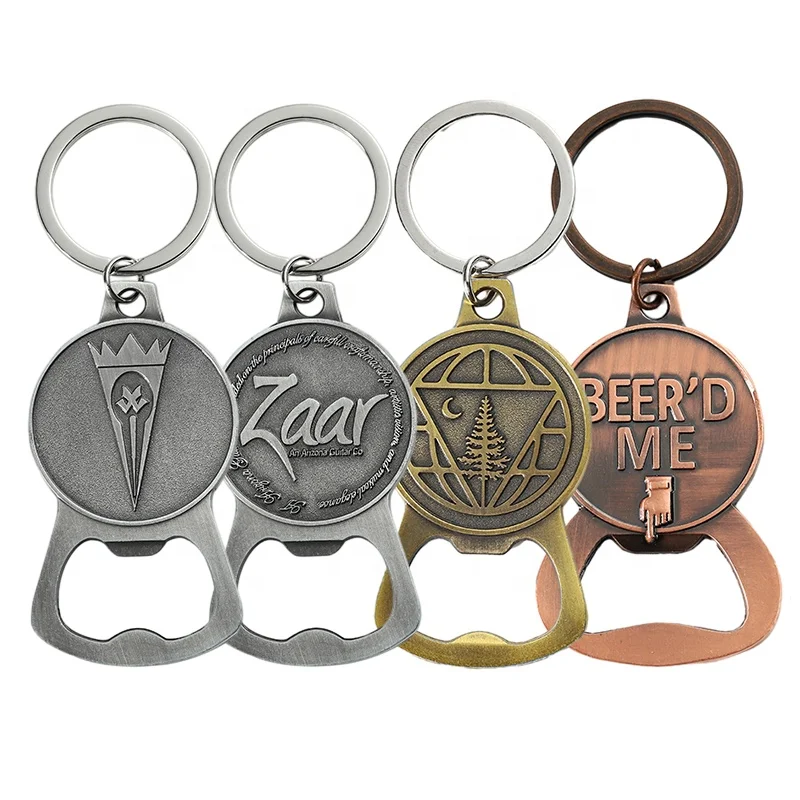 Free Sample Key Chain Beer Opener Soda Can Metal Decapsuleur Bottle Opener Keychain Custom Logo Brass Bottle Opener Magnet