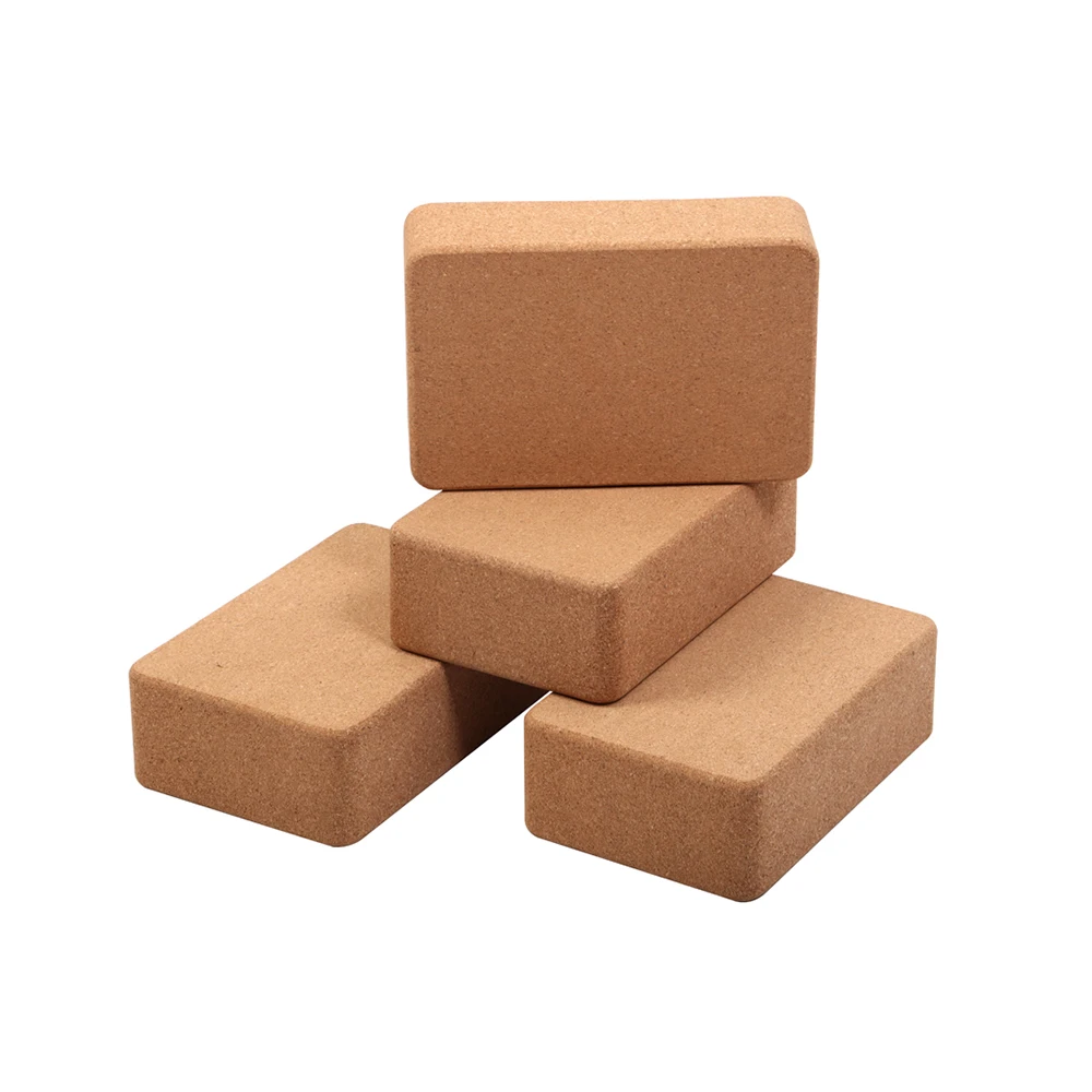 Wholesale strong pressure resistant Cork Yoga Block Brick