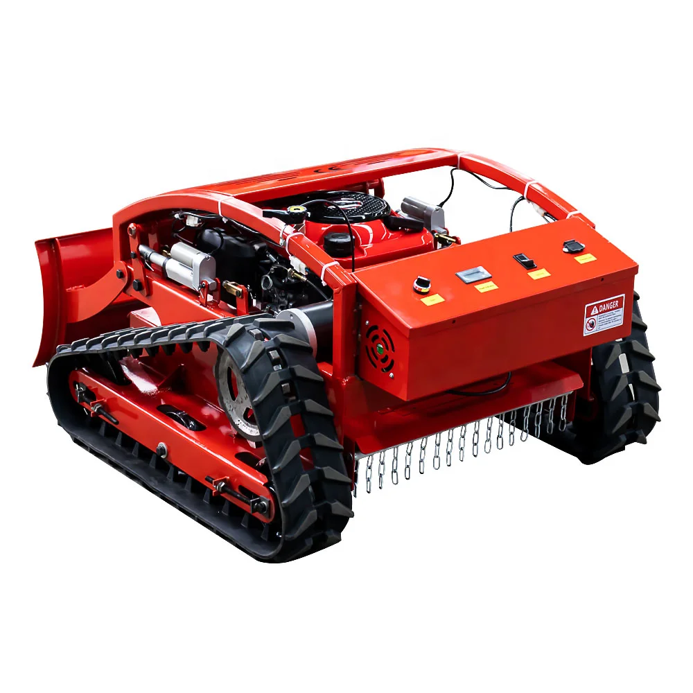 Self propelled remote control Robot Gas Lawn Mowers with the snow plow blade to Canada USA Europe