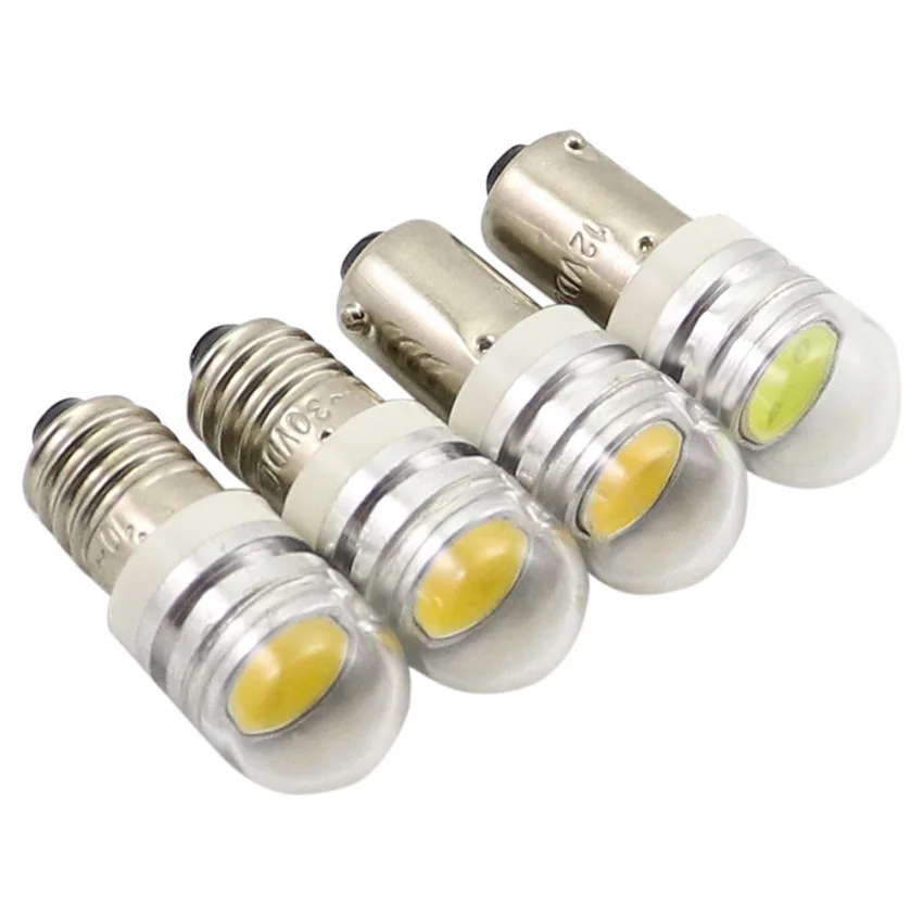 AMYWNTER E10 Led 12-24VDC Ba9S led 1 Вт Светодиодный индикатор теплый белый Янтарный