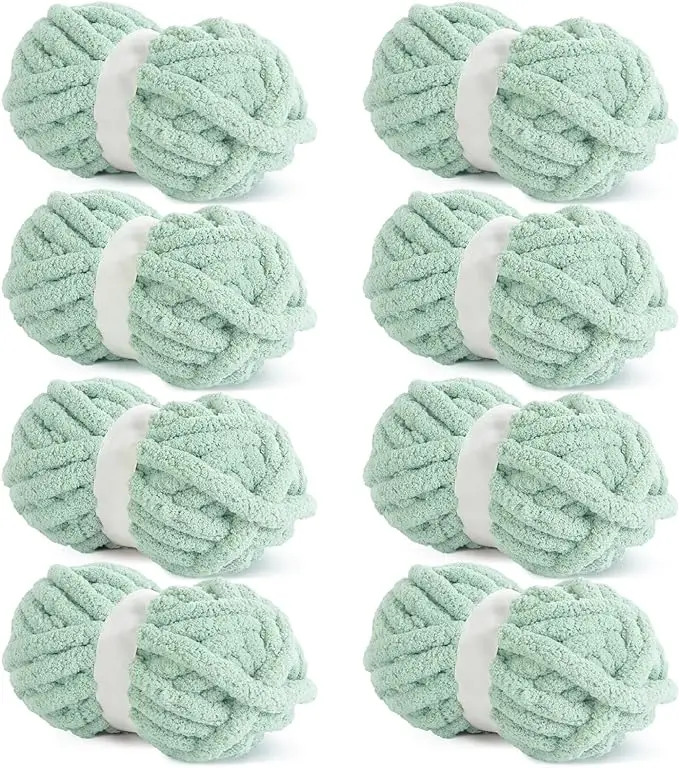 Гигантское вязаное одеяло для рук, крупная синельная пряжа из 100% полиэстера, большая бархатная пряжа bernat