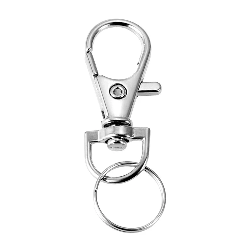 Premium Swivel Snap Hooks with Key Rings Metal Lanyard Keychain Hooks Lobster Clasps for Key Jewelry