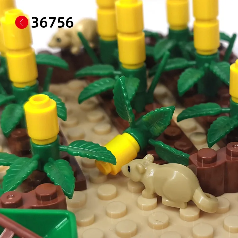 500-41 креативный строительный блок игрушки MOC + курятник Выдра 92438 мышей Фламинго 41539 3028 3033 3036 3958 91405 3857 (№ PA01392)