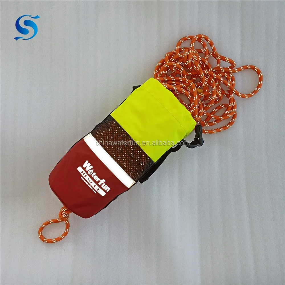 
Strong Throw Rope Bag Factory Provide Pro Compact Rescue Throw Rope Bag with 20m Reflective Floatation Rope 