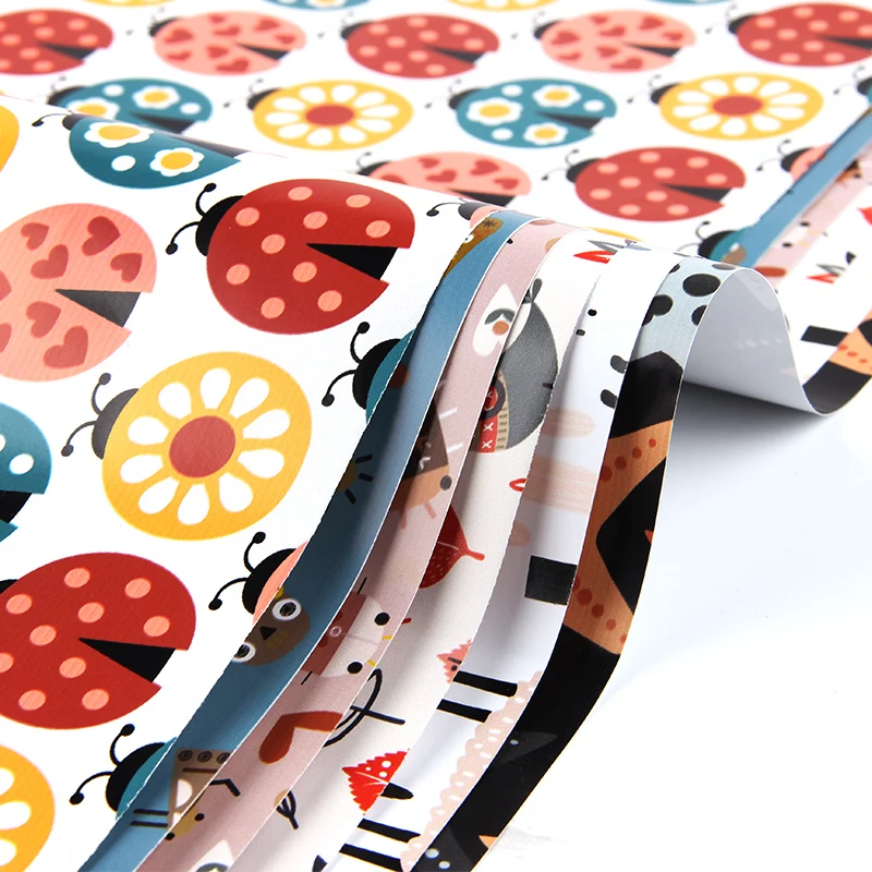 cartoon series 48gsm thick rolling wrapping paper for girl