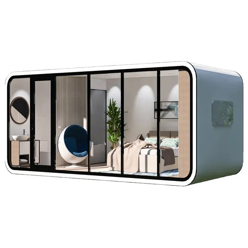 2024 d7 new modern ECO luxury hotel prefab tiny container house with sunlight mobile home space pod capsule cabin