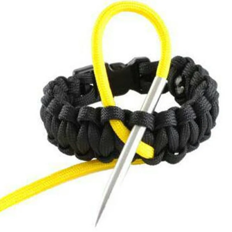 Paracord Bracelet Handmade DIY Weaving Tool 9 Pieces Stainless Steel Umbrella Rope Braided Knitting Needle Set